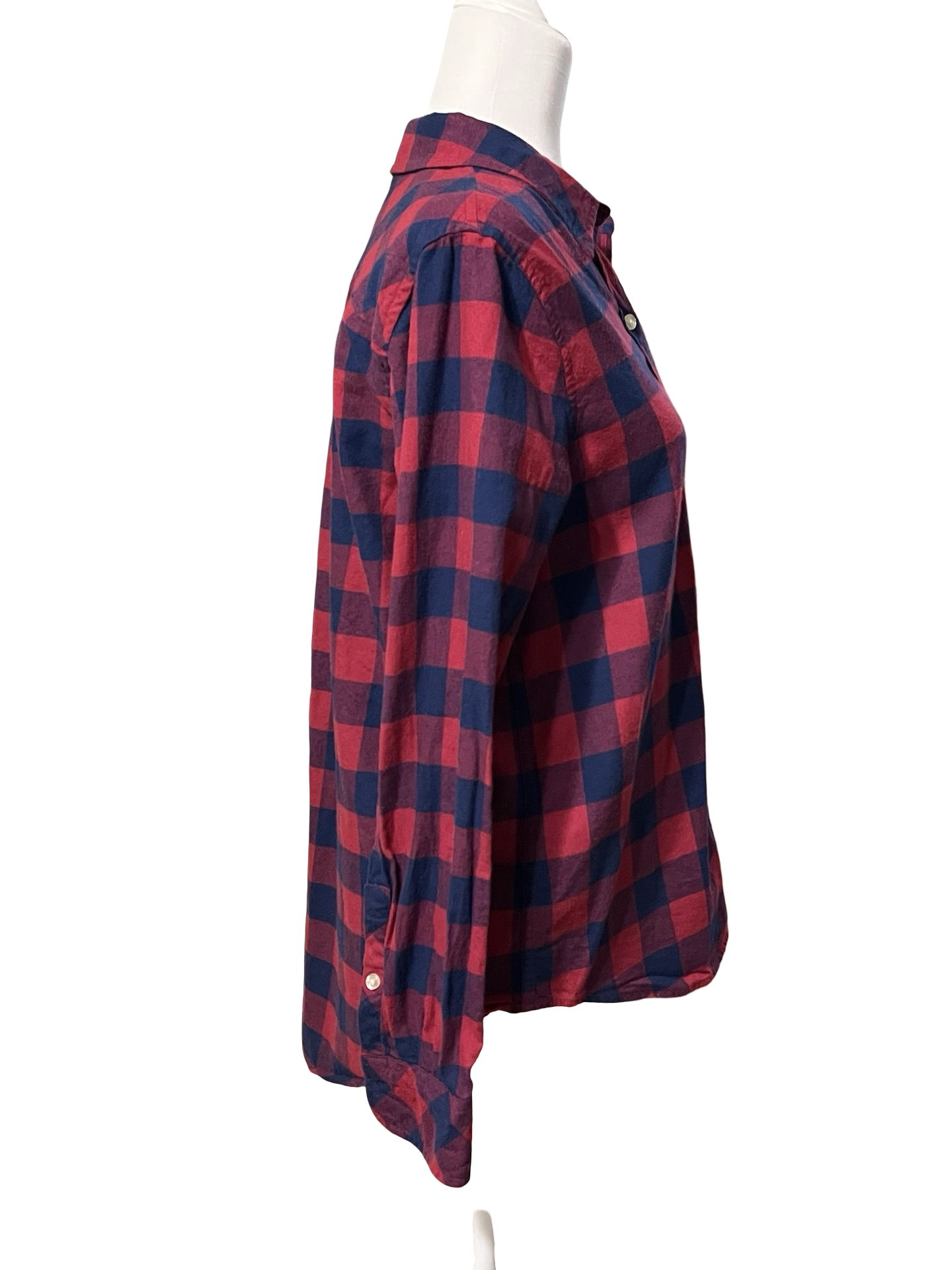 VINEYARD VINES Blue Red Flannel Button Up Sz 8