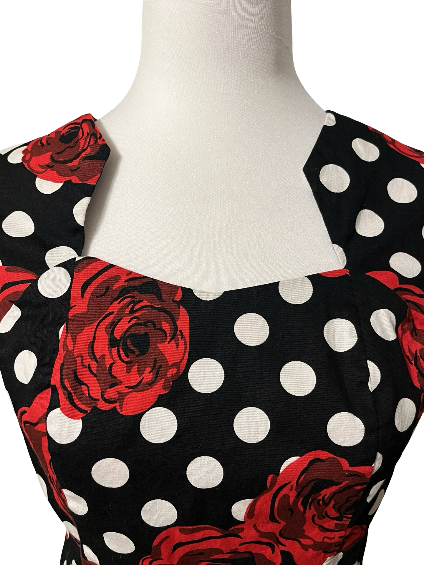 Grace Karin Women’s Flower Dress Retro Pencil Medium Cap Sleeve 1950s Red/Black